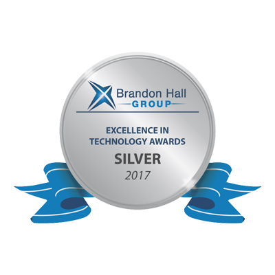 Badge pour Brandon Hall Silver Award 2017