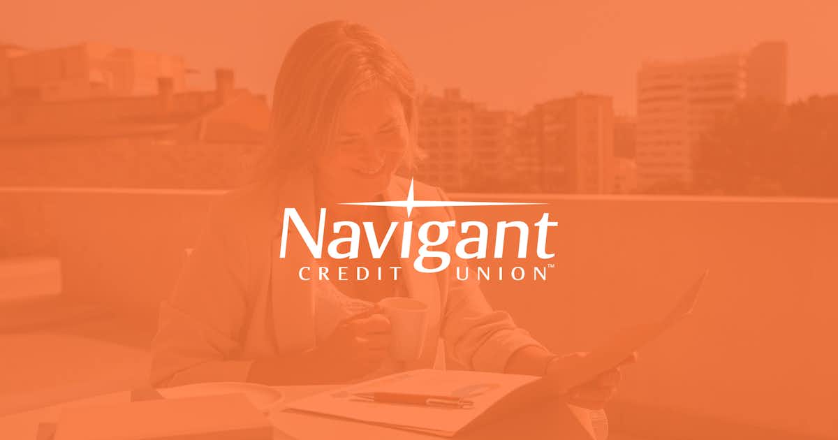 Image with an orange filter and the Navigant logo in the center.