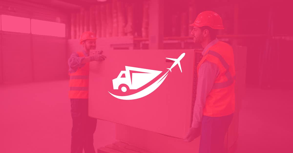 Generic Logistics Brand logo on a pink semi-transparent background.