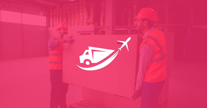 Generic Logistics Brand logo on a pink semi-transparent background.