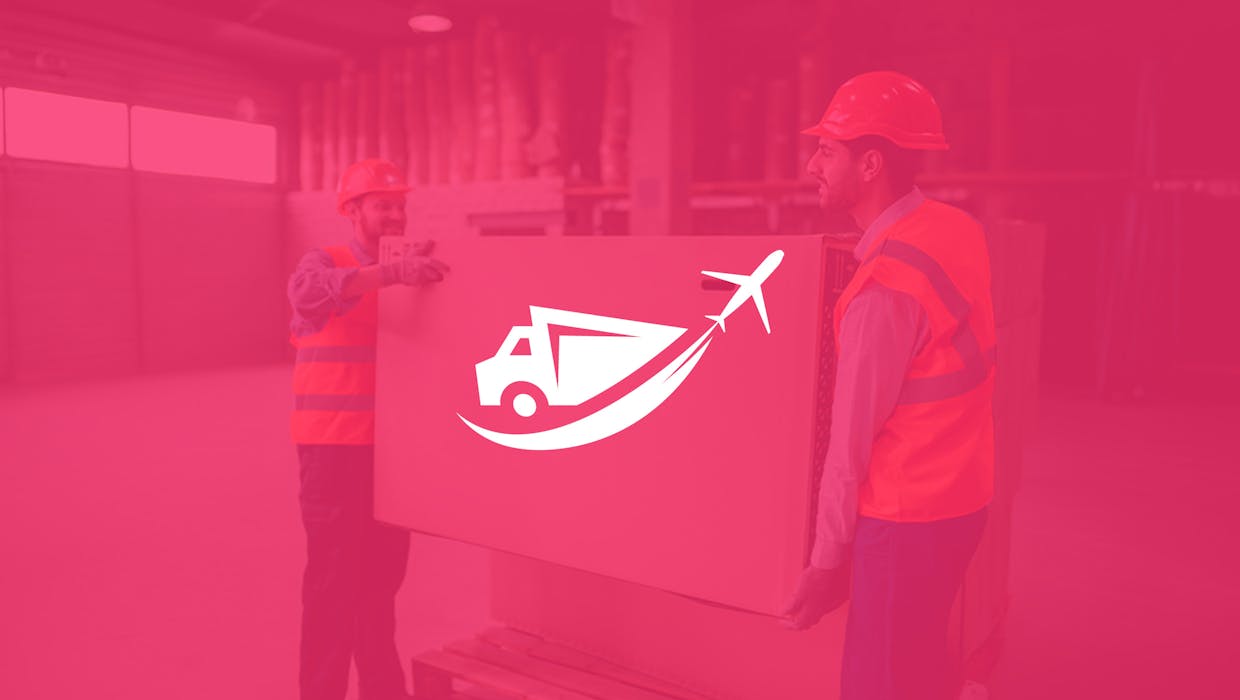 Generic Logistics Brand logo on a pink semi-transparent background.