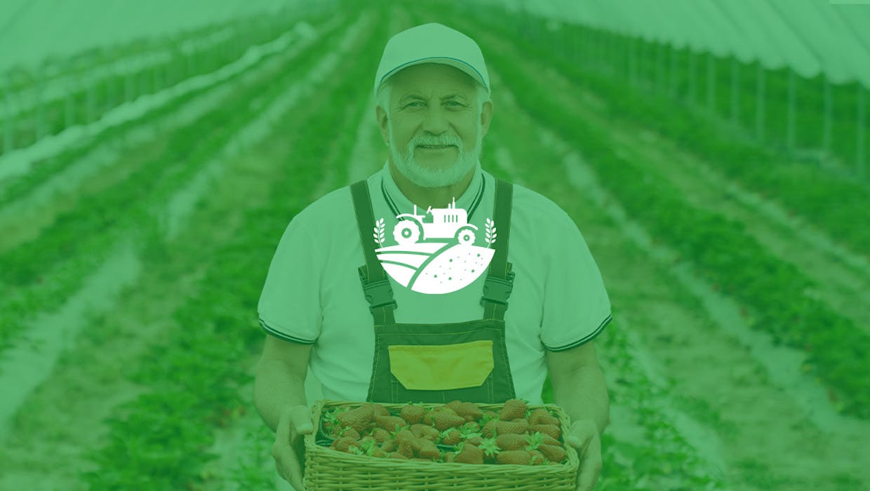 A generic logo on a green semi-transparent background.