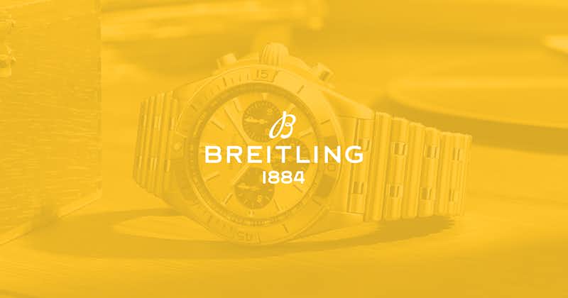 image of a watch with breitling logo on top