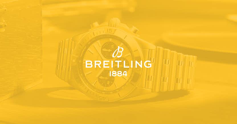 image of a watch with breitling logo on top