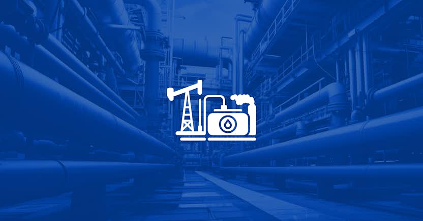 image representing oil and energy industry with dark blue color accent