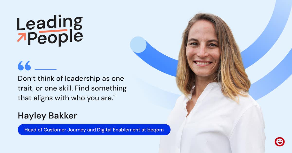 Image of Hayley Bakker for beqom's Leading People series.