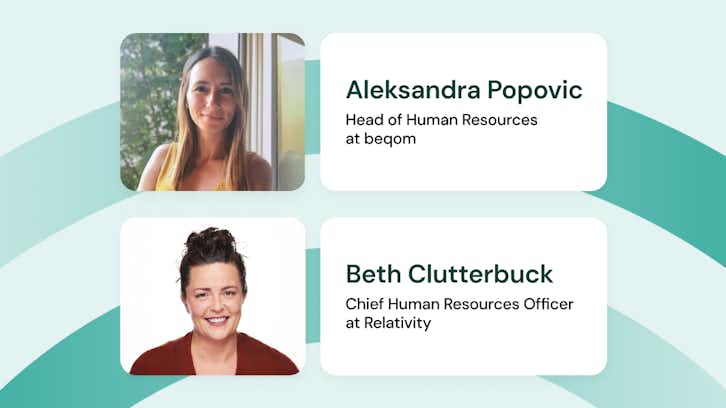 Image with Aleksandra Popovic and Beth Clutterbuck.