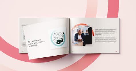 Booklet image of beqom's U.S. Pay Transparency Index 2025 Report