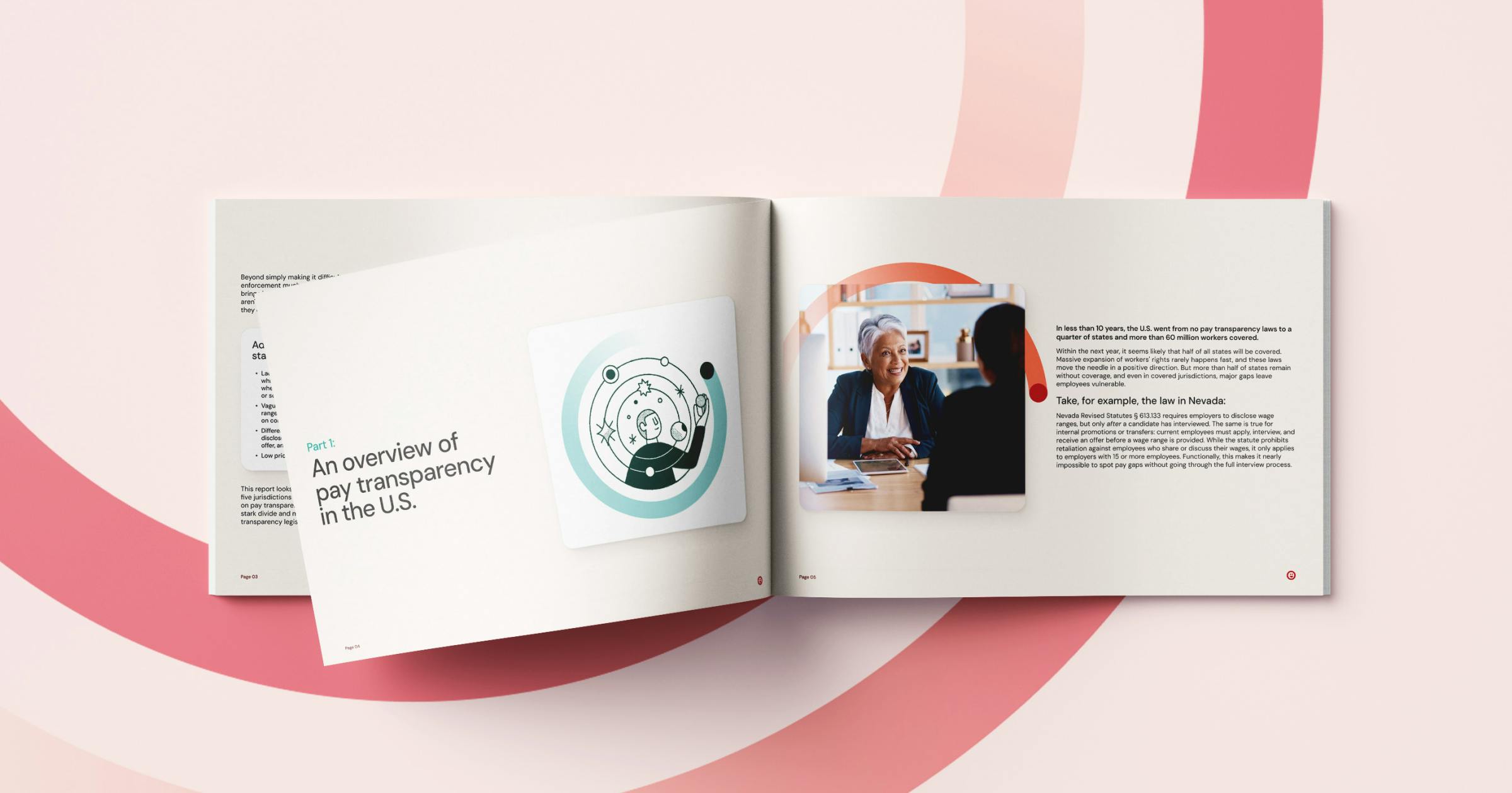 Booklet image of beqom's U.S. Pay Transparency Index 2025 Report