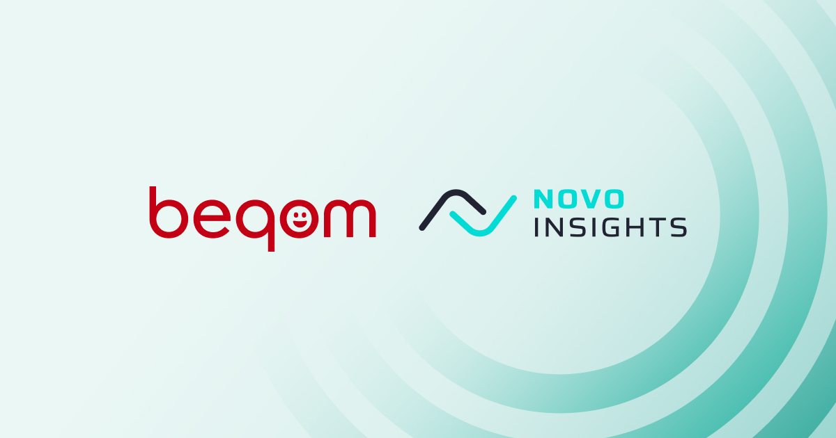 A graphic with beqom's and Novo Insights' logos.