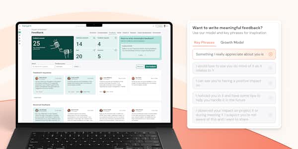 Laptop and product image showing feedback. red background