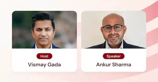 Image with pictures of Vismay Gada and Ankur Sharma.