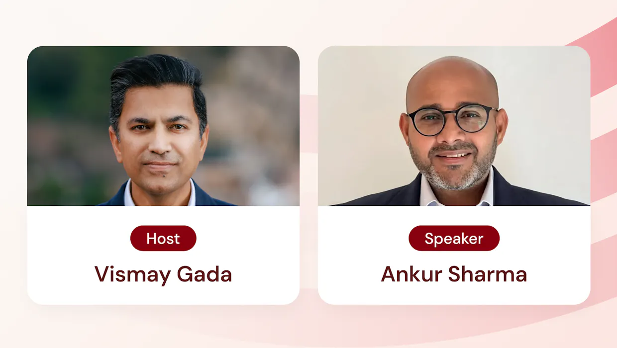 Image with pictures of Vismay Gada and Ankur Sharma.