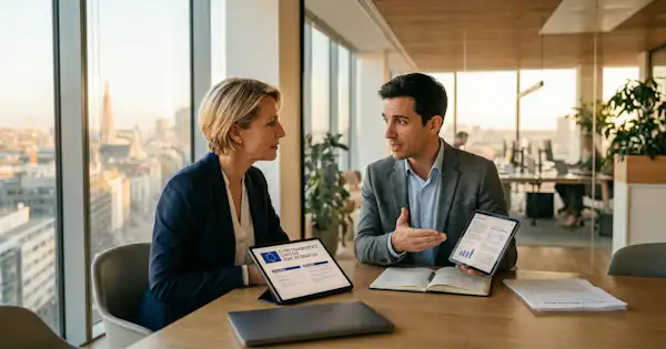 Employees discussing the right to information act