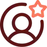 beqom's performance management logo. A person inside a circle and a star