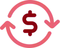 beqom's compensation management logo. A dollar sign in the center of an arrow circle