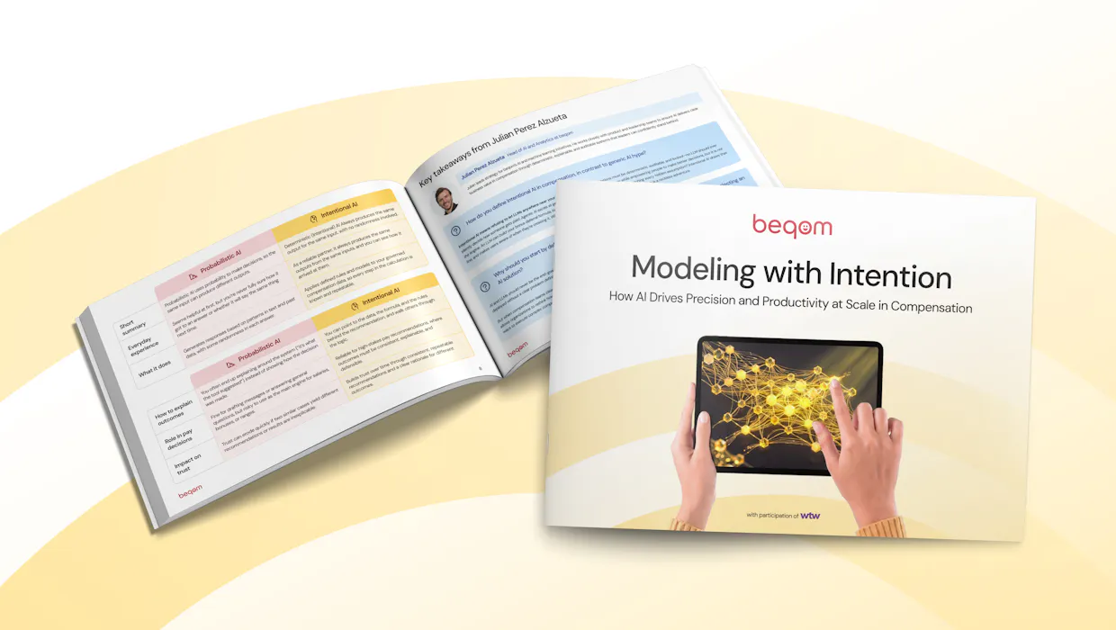 booklet image of the cover and open view of the modeling with intention eguide