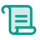 A paper scroll icon