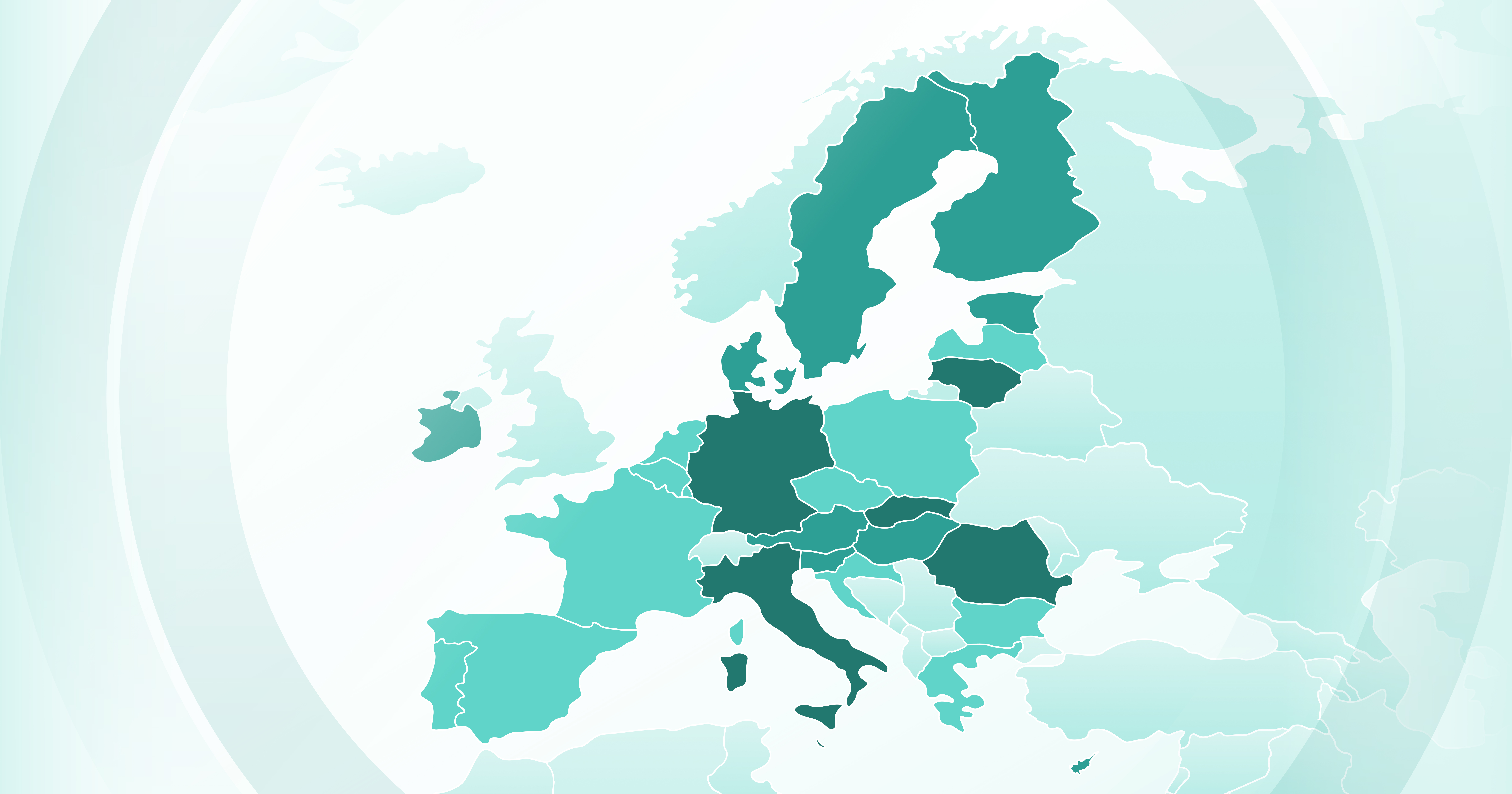 Visual of a map of the European Union.