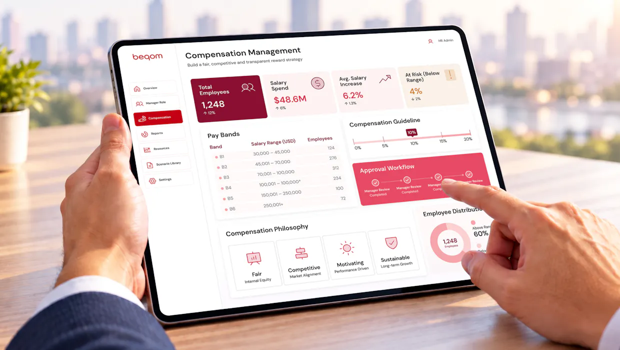 Compensation management dashboard