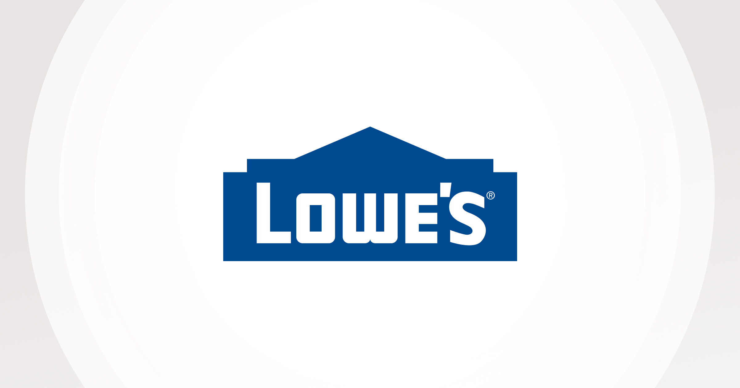 A graphic with the Lowe's logo