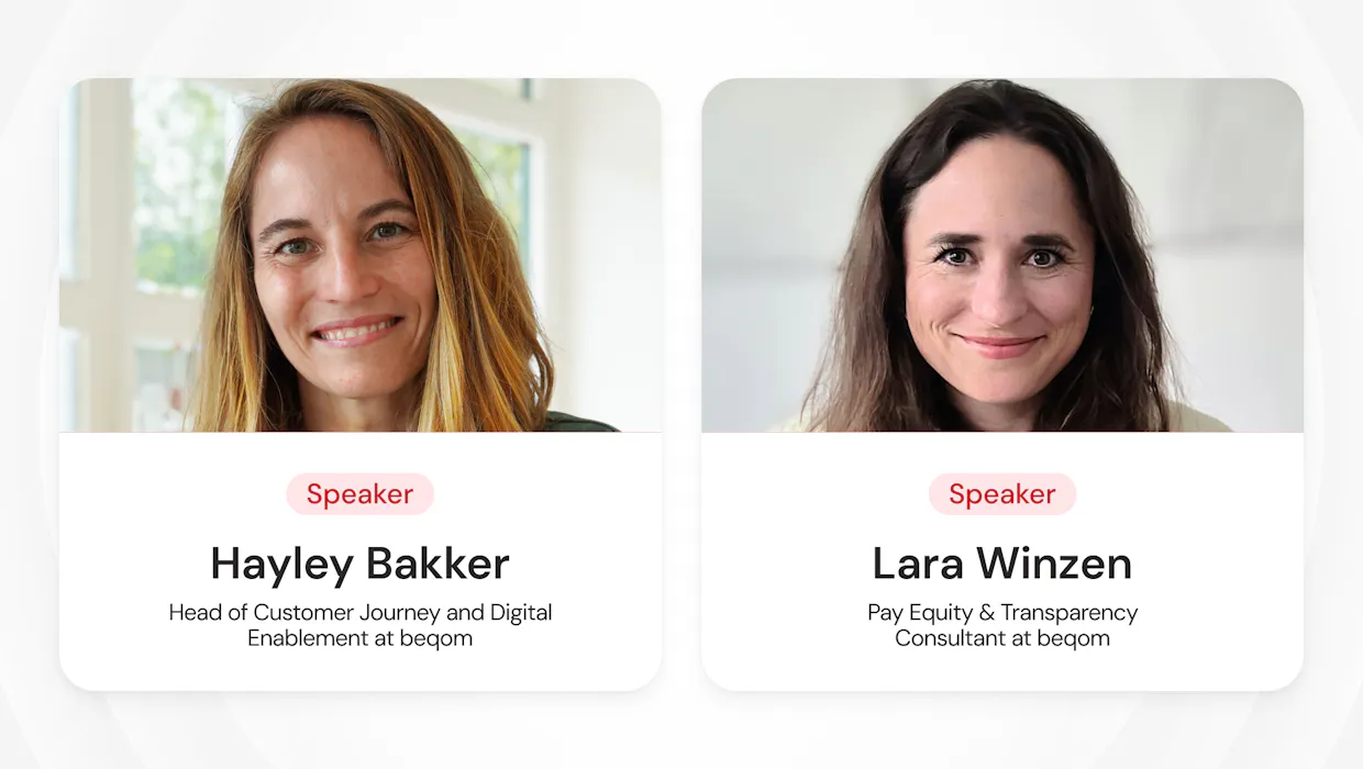 Images of Hayley Bakker and Lara Winzen.