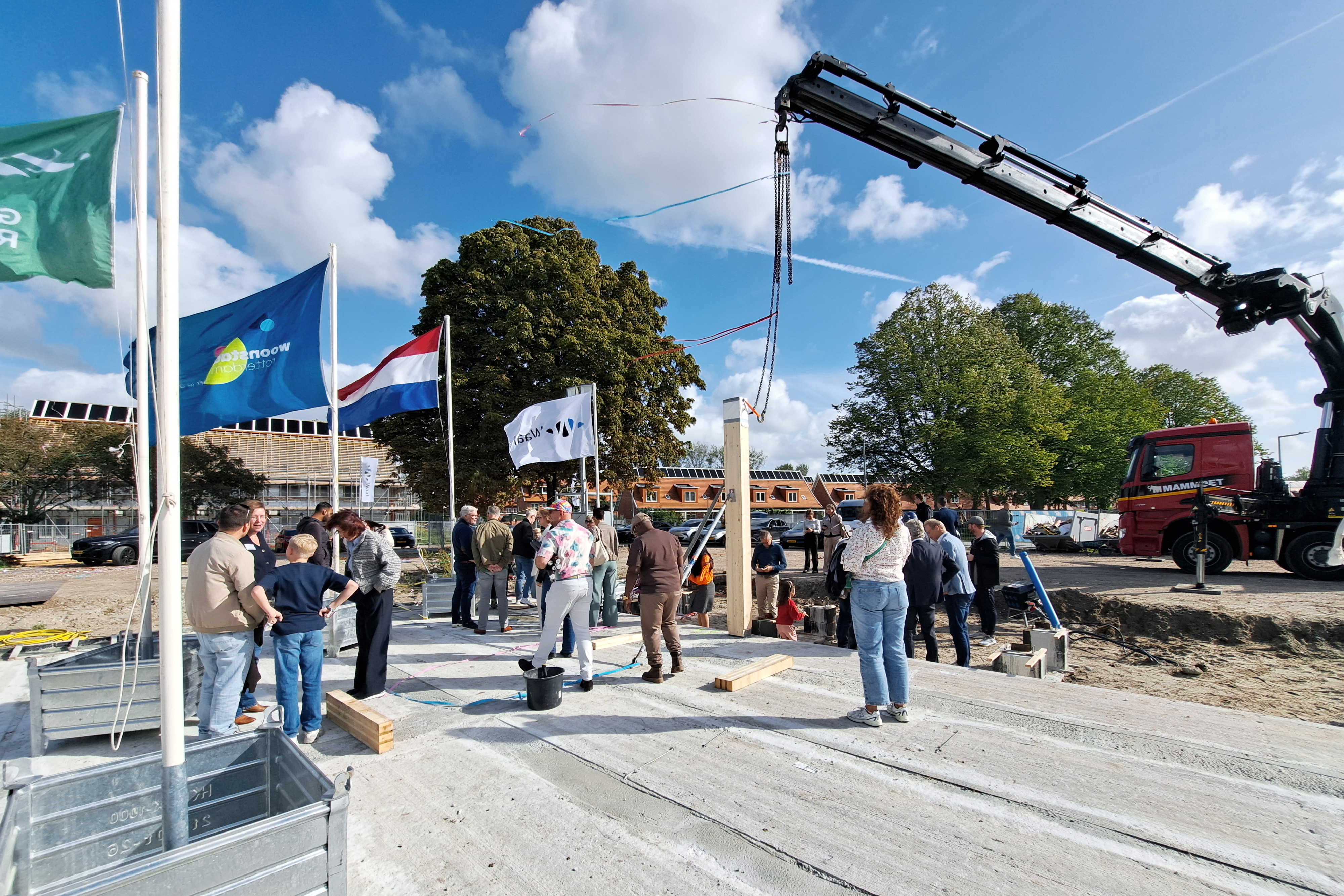 Feestelijke start bouw van Het Nieuwe Wielewaalhuis