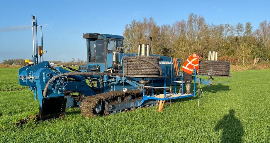 onderwaterdrainage veenweidegebied Friesland