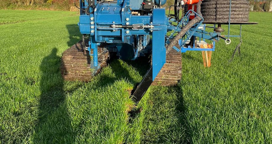 onderwaterdrainage veenweidegebied Noordoostpolder