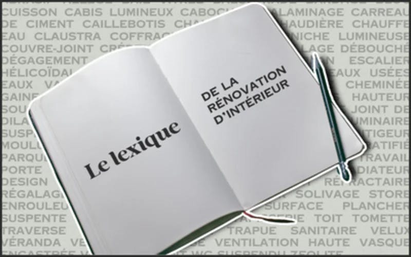 Lexique vocabulaire renovation