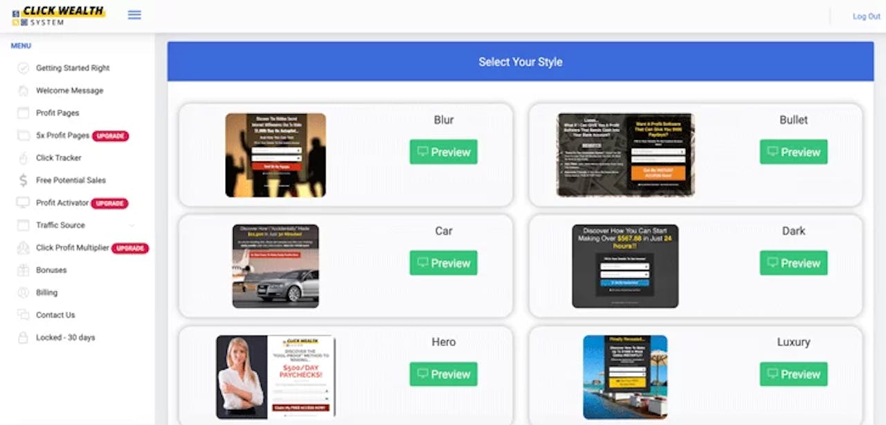 Click Wealth System