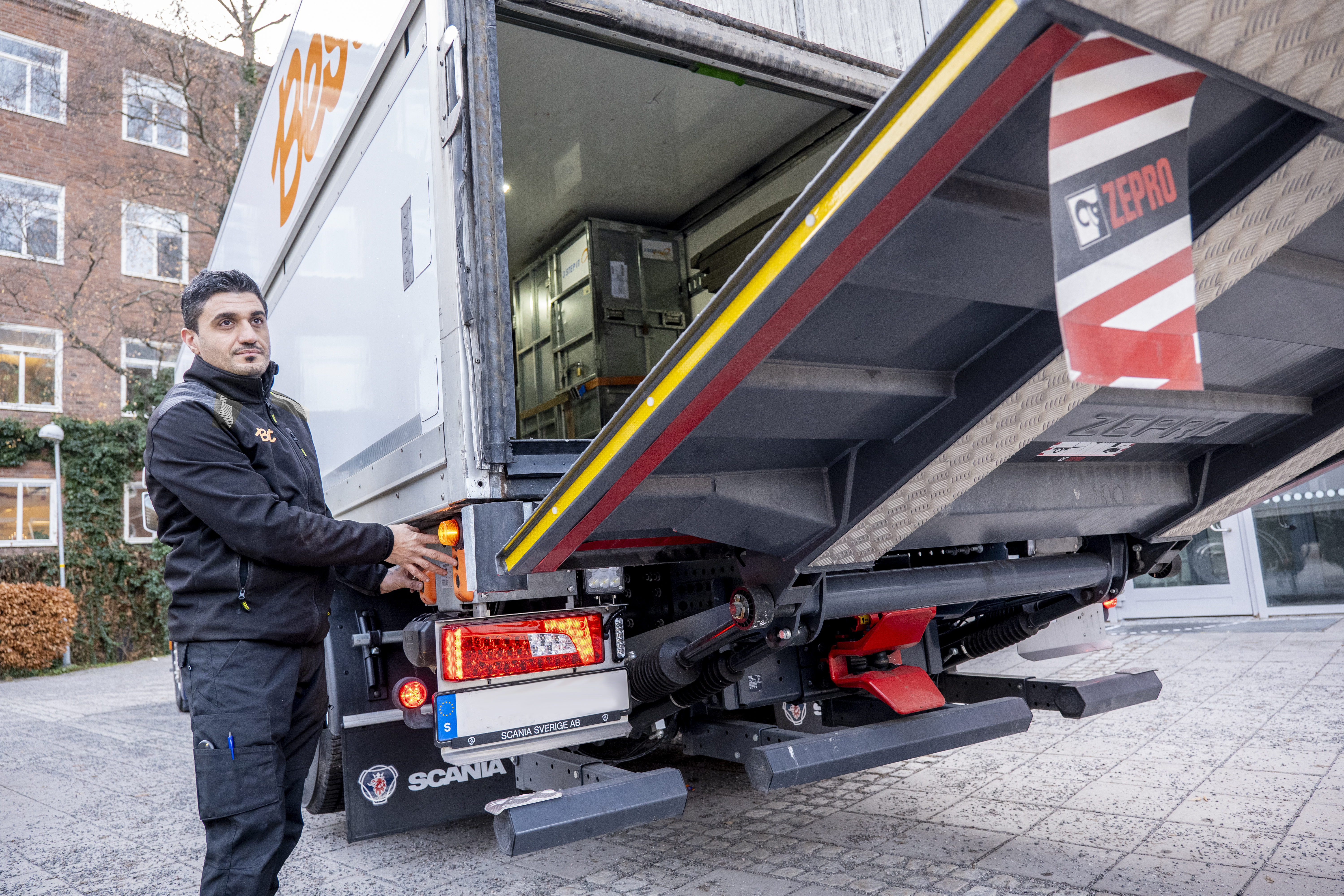 Best tung lastbil bakgavellyft