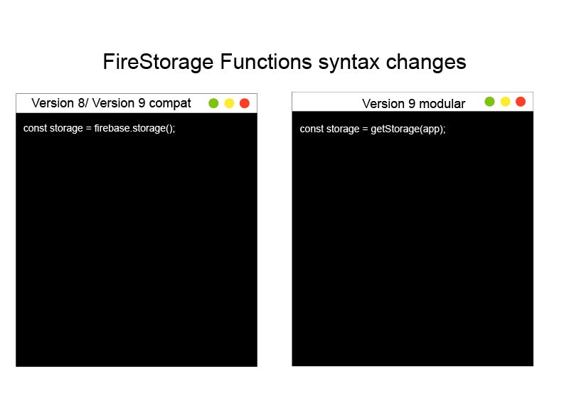 FireStorage Functions syntax changes 1