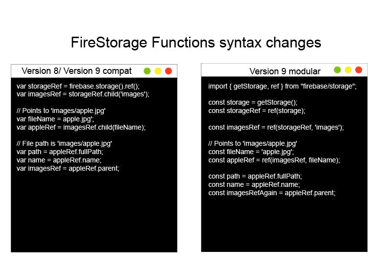 FireStorage Functions syntax changes 4