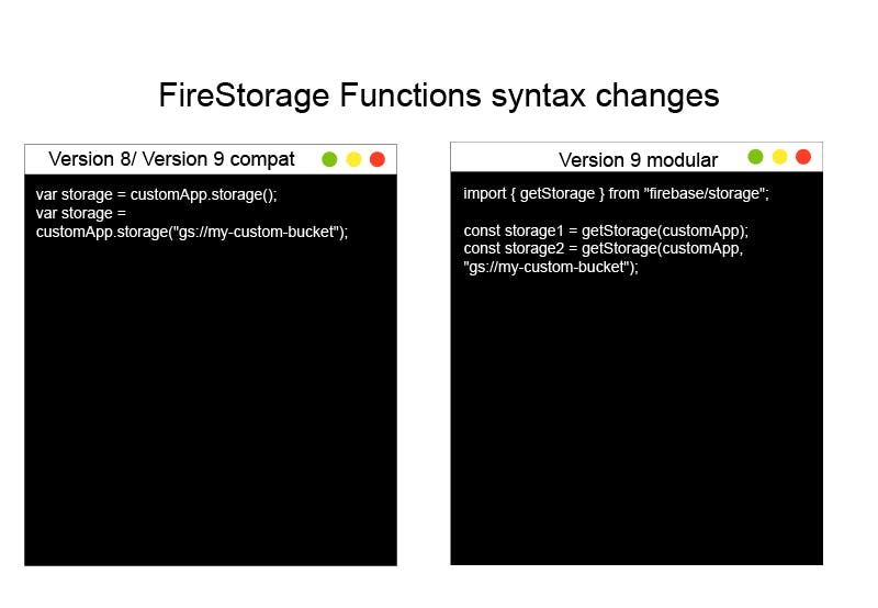 FireStorage Functions syntax changes 2