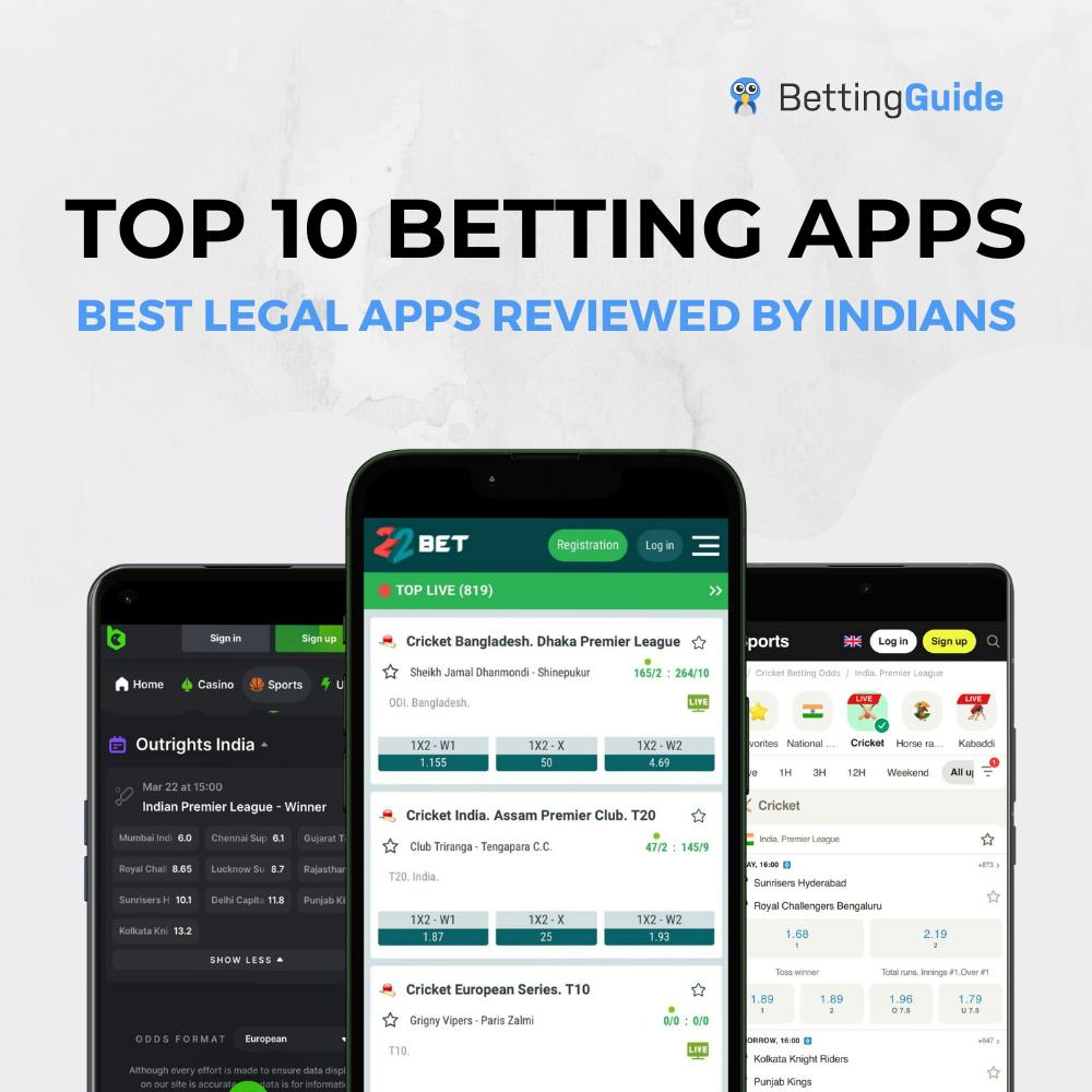 Top 10 betting apps in India. Best legal betting apps reviewed by Indians.