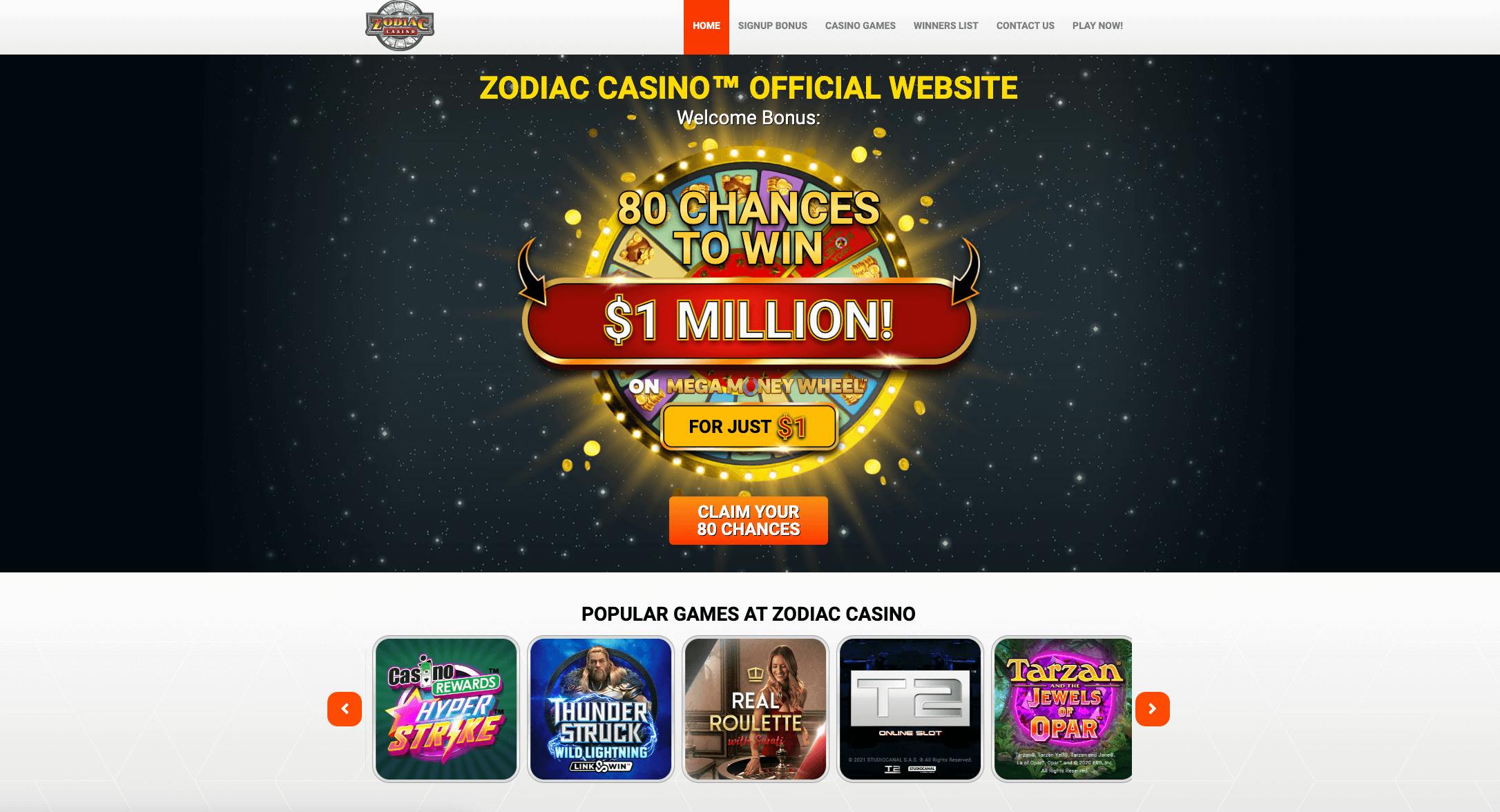 zodiac casino preview