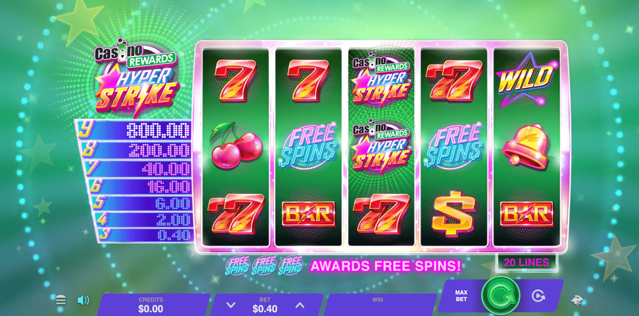 hyper strike casino rewards