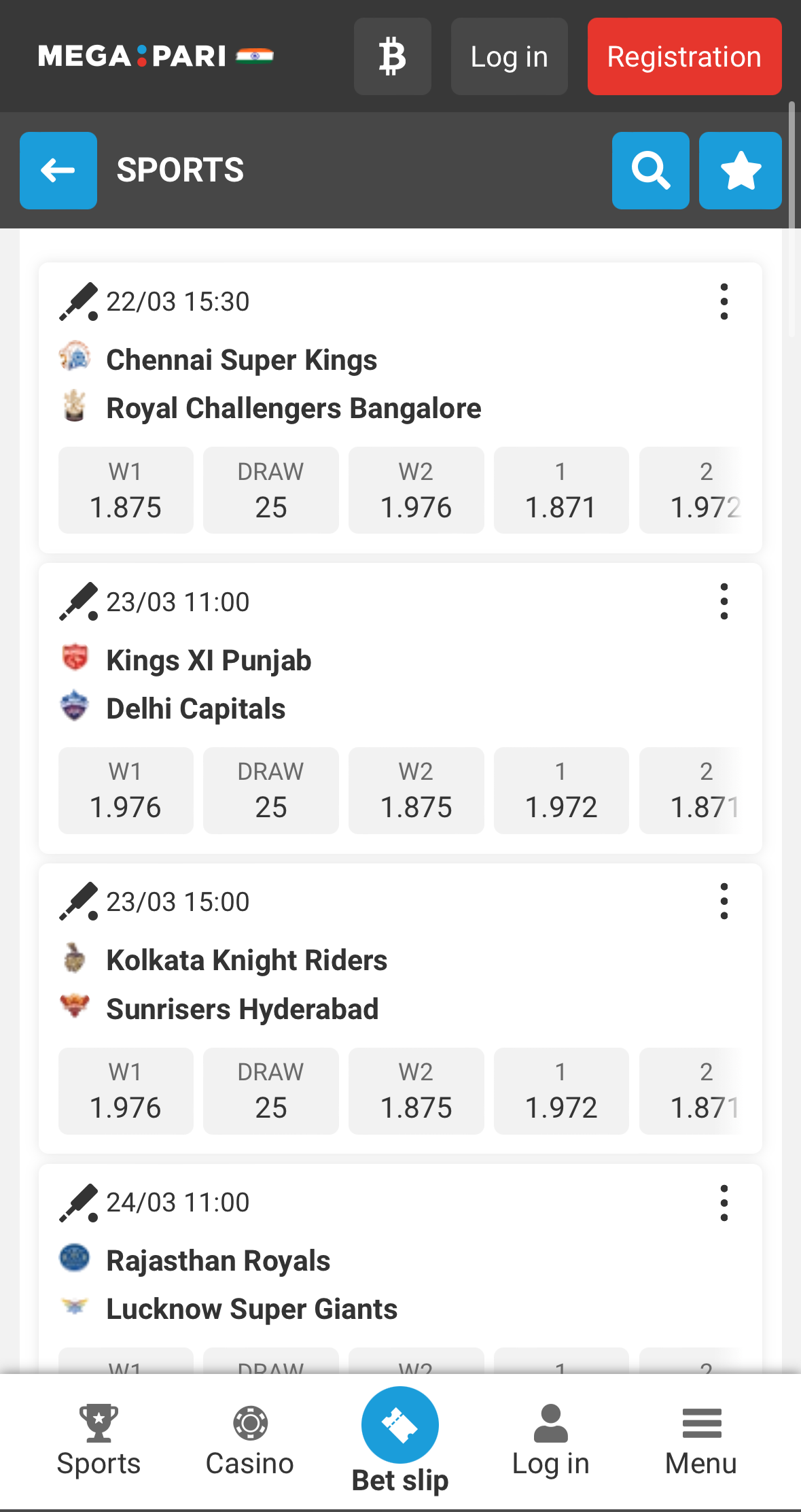 MegaPari IPL betting app