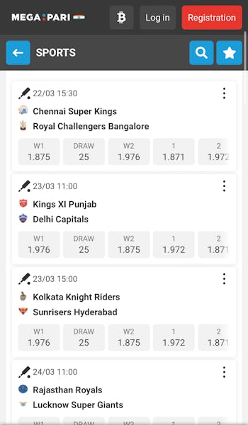 MegaPari IPL betting app
