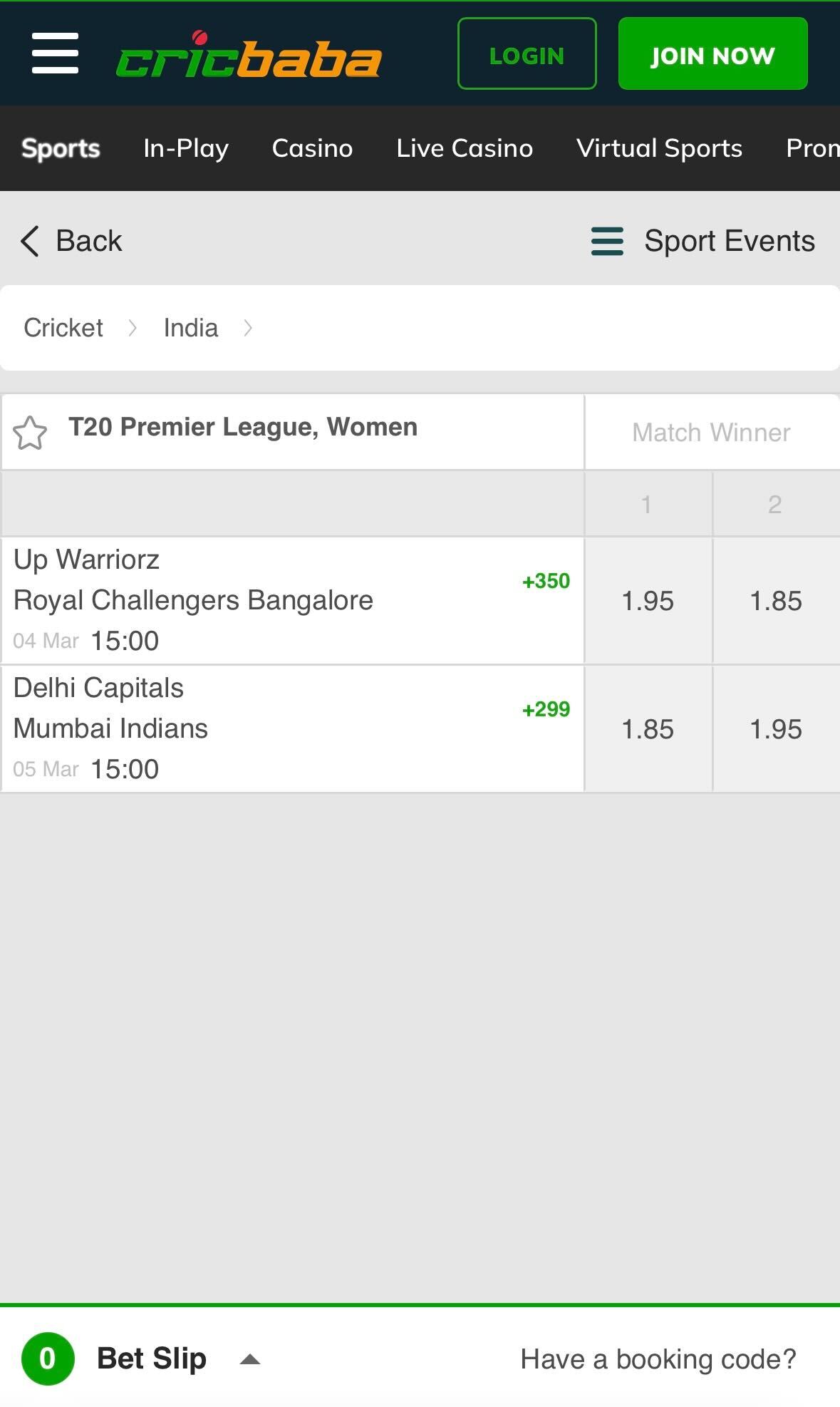 Cricbaba IPL betting app