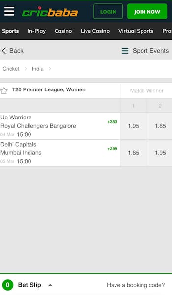 Cricbaba IPL betting app