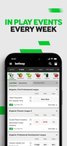 App Betway iOS - Esportes