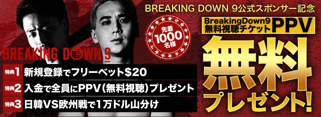 ビーベット ブレイキングダウン第9回 プロモーションバナー
