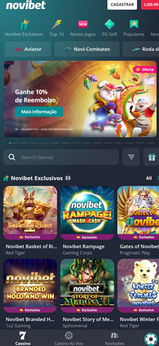 App Novibet Android - Cassino