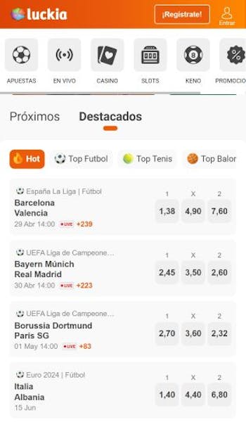 apuestas de fútbol en luckia