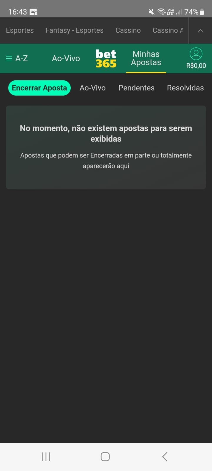 Cashout na bet365 pelo celular.