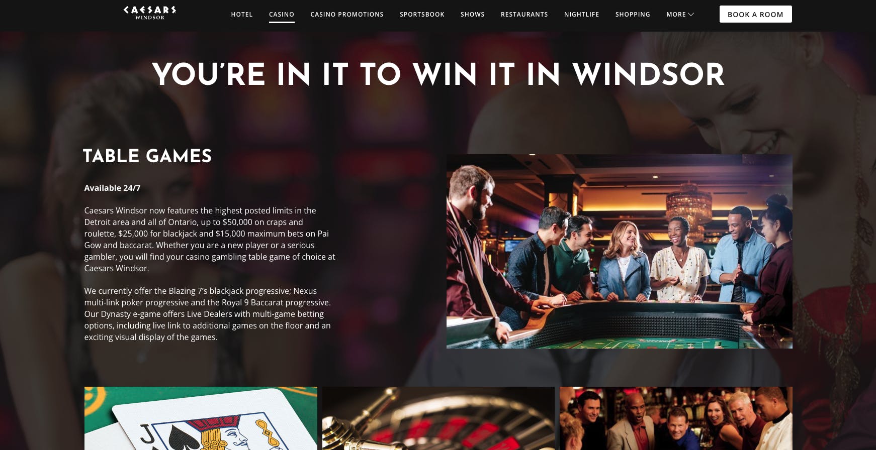 ceasars windsor hotel & casino website