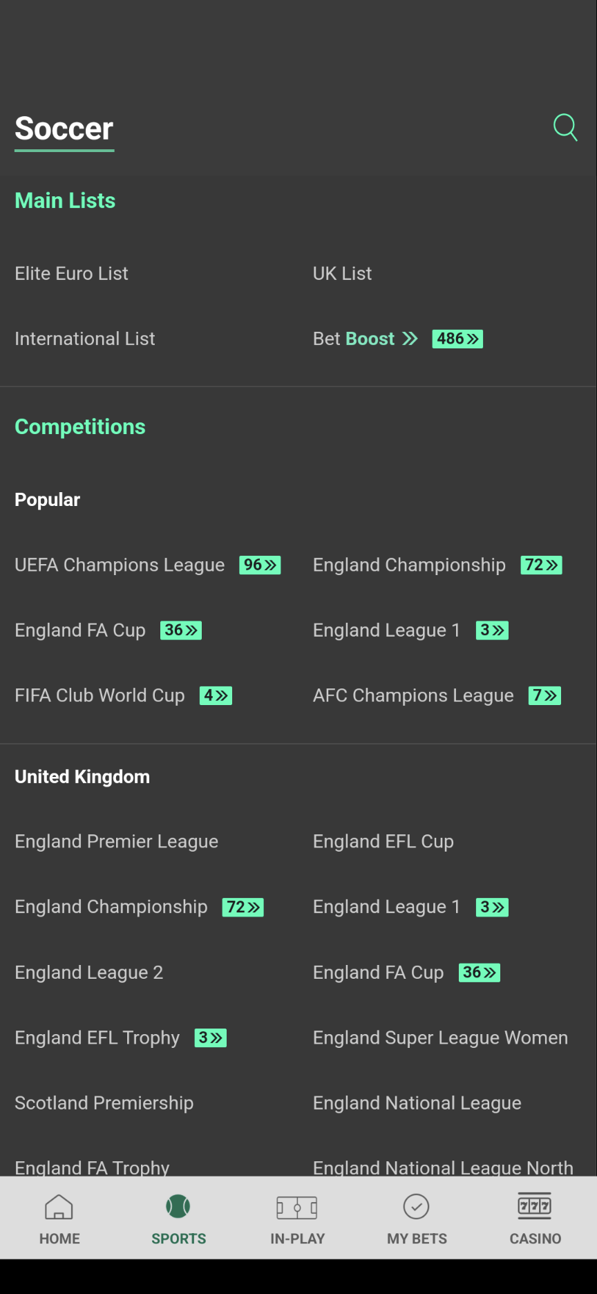 bet365 football betting