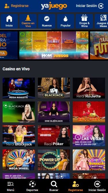 Casino en vivo de Yajuego
